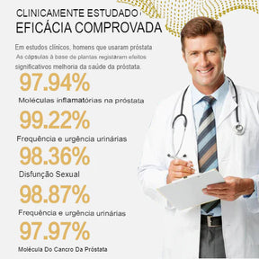 Cápsulas de ervas naturais da próstata FemiPure™ - apoiam a função reprodutiva masculina