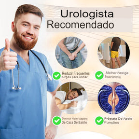 Cápsulas de ervas naturais da próstata FemiPure™ - apoiam a função reprodutiva masculina