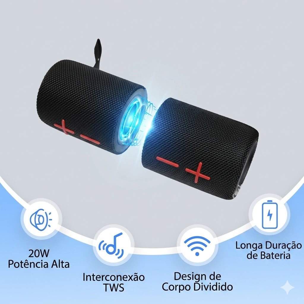 Caixa de Som Bluetooth Magnética 2 em 1 | SoundLink Duo™